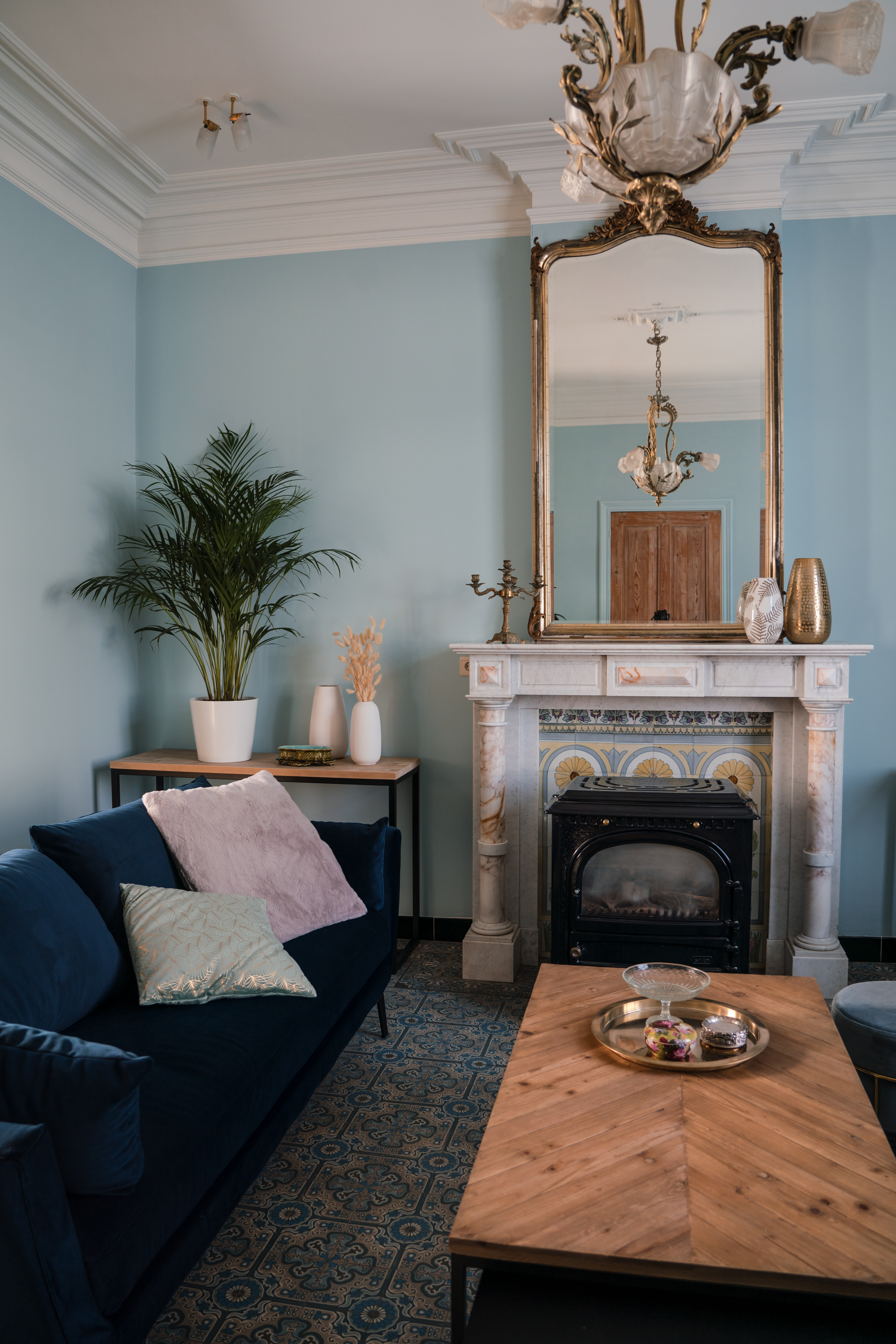 Zithoek in de living van vakantiewoning Aventurien